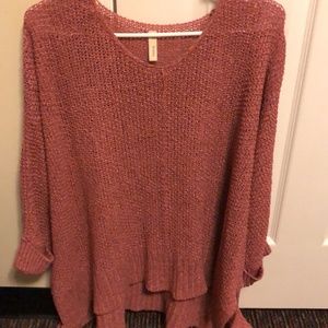 Poncho style boutique sweater